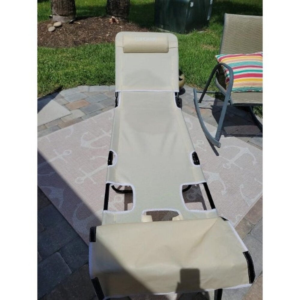 Tanning Chaise Lounge Chair - Face & Arm Holes